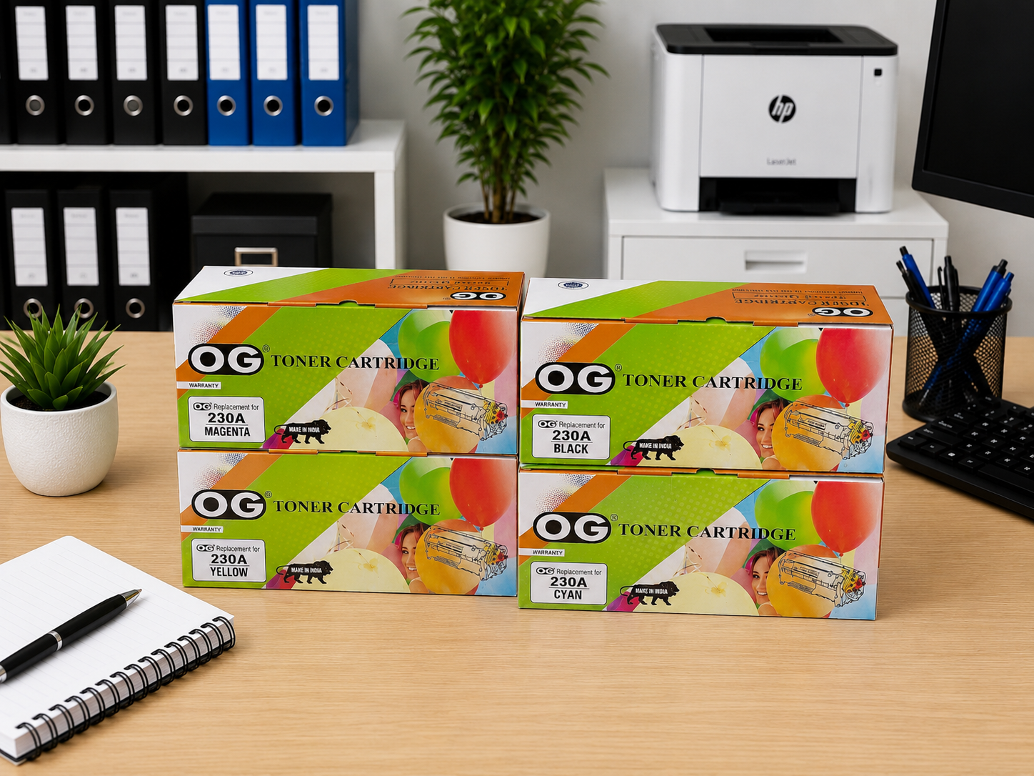 OG 230A Toner Cartridge W2300A W2301A W2303A W2302A KB/C/Y/M SET