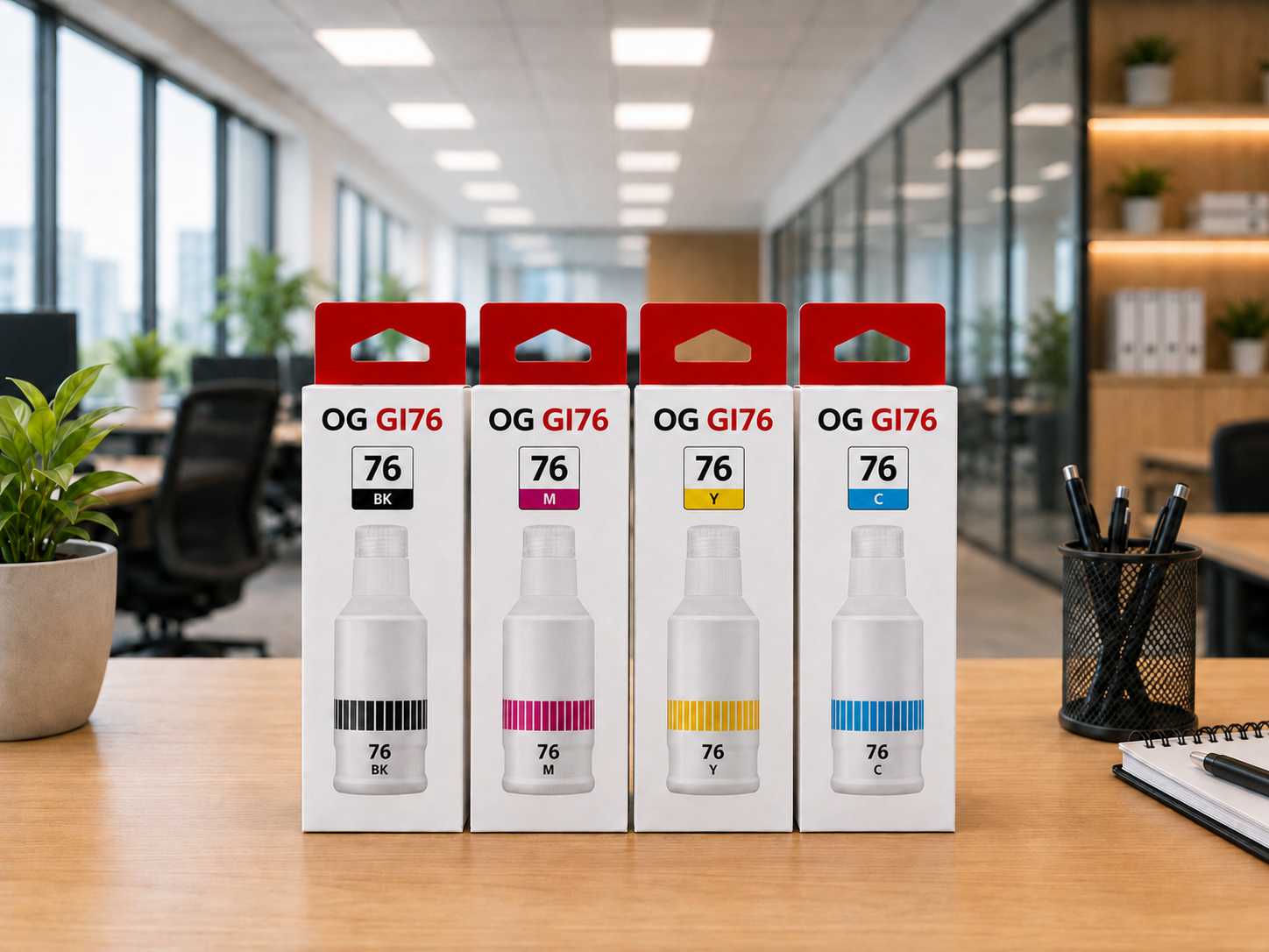 OG GI-76 Ink Bottle (Black/Cyan/Magenta/Yellow) SET