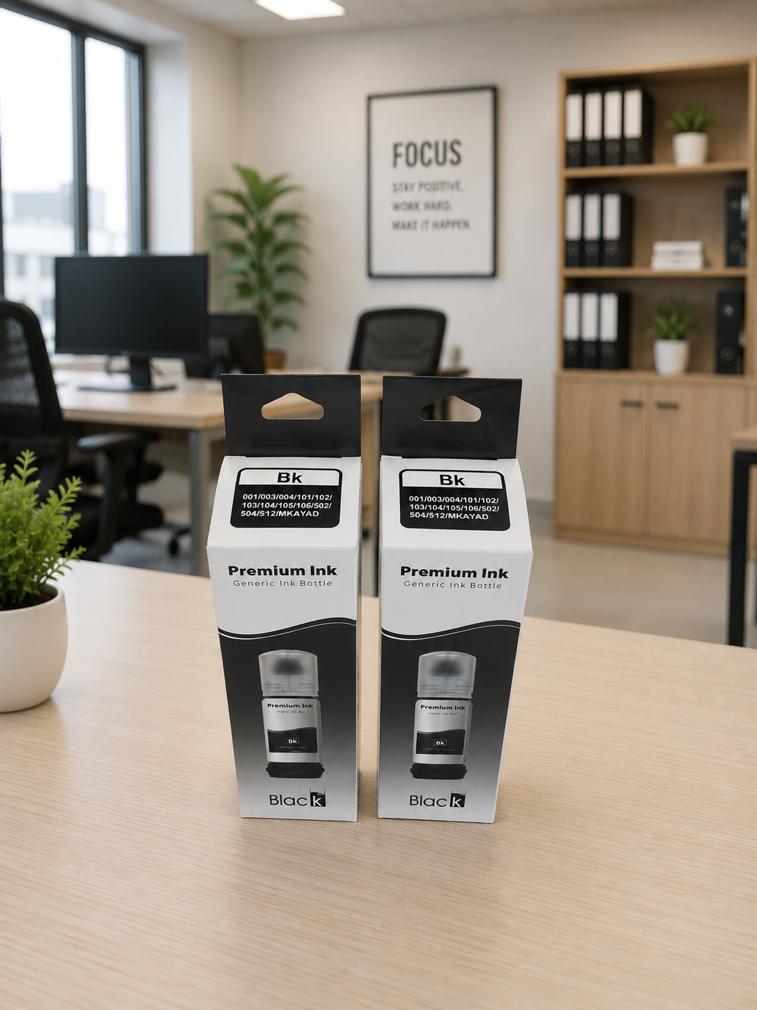 OG 003 Black Ink Bottle Compatible (70ml) Pack of 2