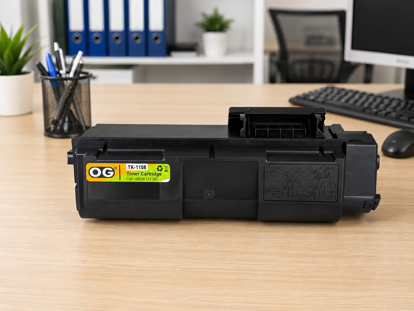 OG TK-1158 Black Compatible Toner Cartridge for Kyoceraa