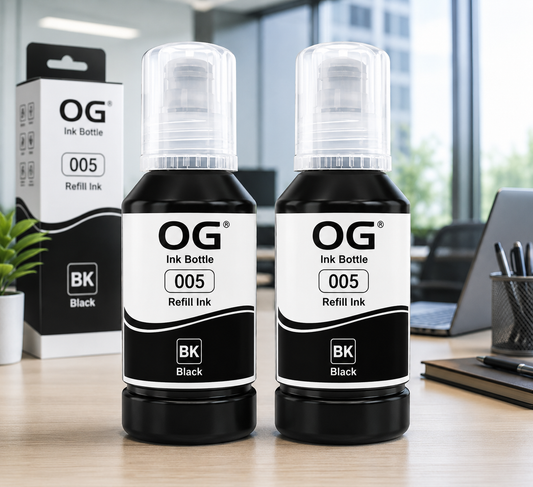 OG 005 Black Ink Bottle Compatible Pack of 2