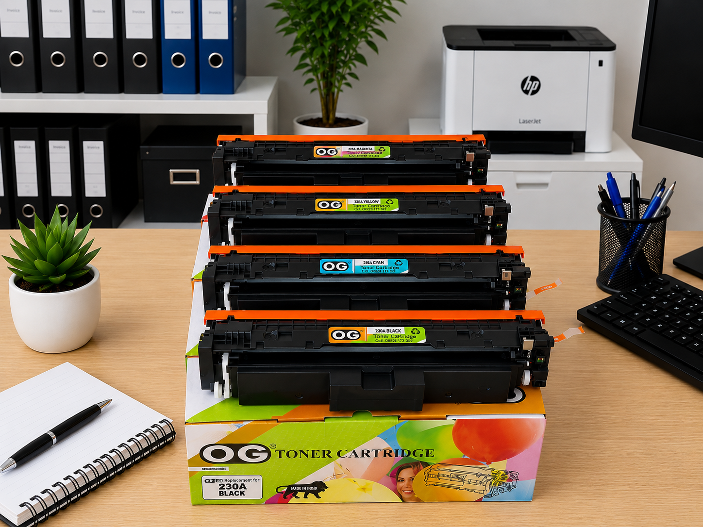 OG 230A Toner Cartridge W2300A W2301A W2303A W2302A KB/C/Y/M SET
