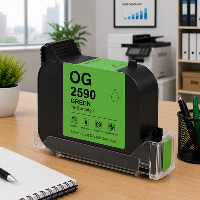 OG 2590 W3T10B Green 2590 Solvent Ink Cartridge