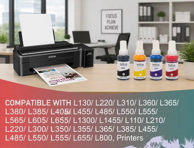 OG 664 Ink Bottle Compatible (BK/C/Y/M/ Set)