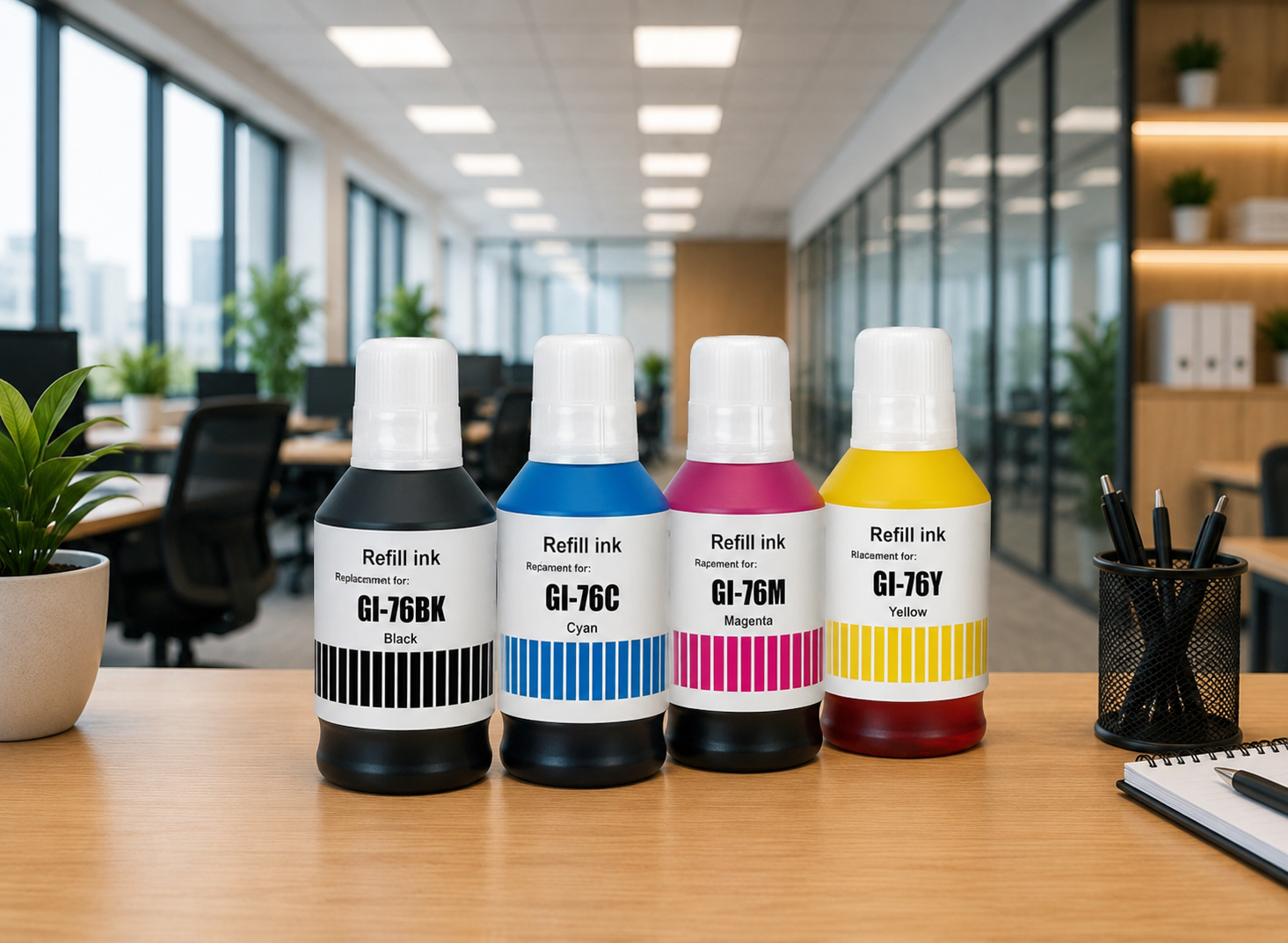 OG GI-76 Ink Bottle (Black/Cyan/Magenta/Yellow) SET