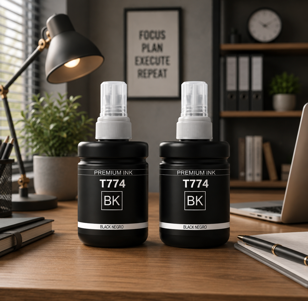 OG 7741 Black Ink Bottle Compatible (Pack of 2)