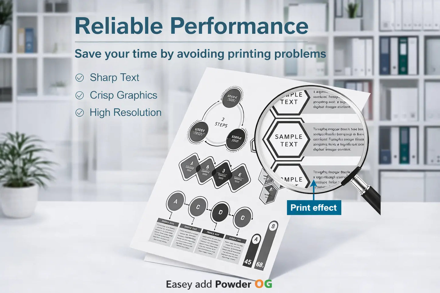 OG TONER POWDER BOTTLE FOR HP/CANON PRINTER (80GM) Pack of 2pic Neo online store