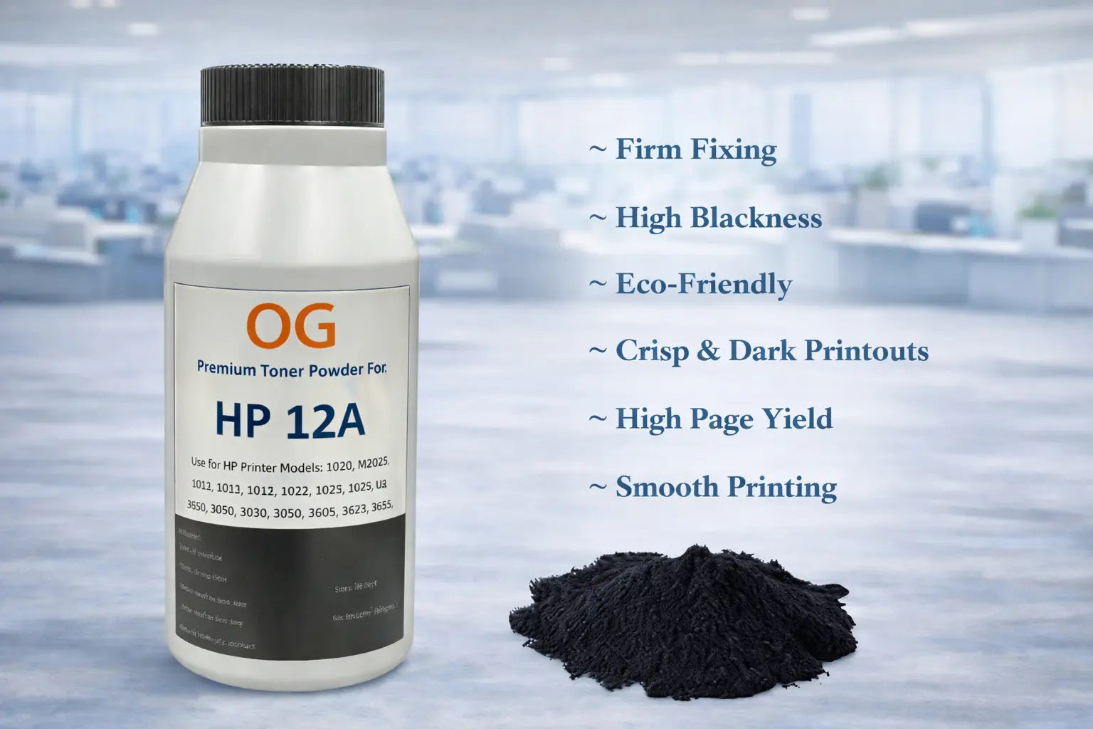 OG TONER POWDER BOTTLE FOR HP/CANON PRINTER (80GM) Pack of 2pic Neo online store