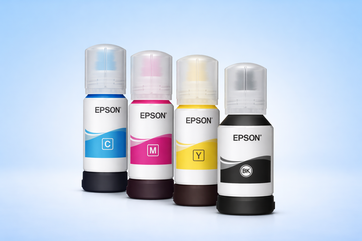 Epson Original  001 Ink Bottle 4 Colors (Black/Cyan/Yellow/Magenta) Black 127ml colour 70ml Neo online store
