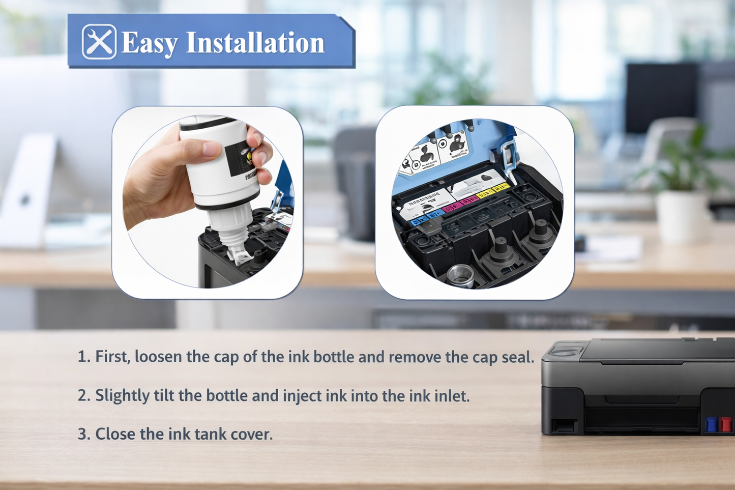 OG 790 Ink Bottle Compatible for Canon Ink (Bk/C/Y/M)(Set of 4) Neo online store