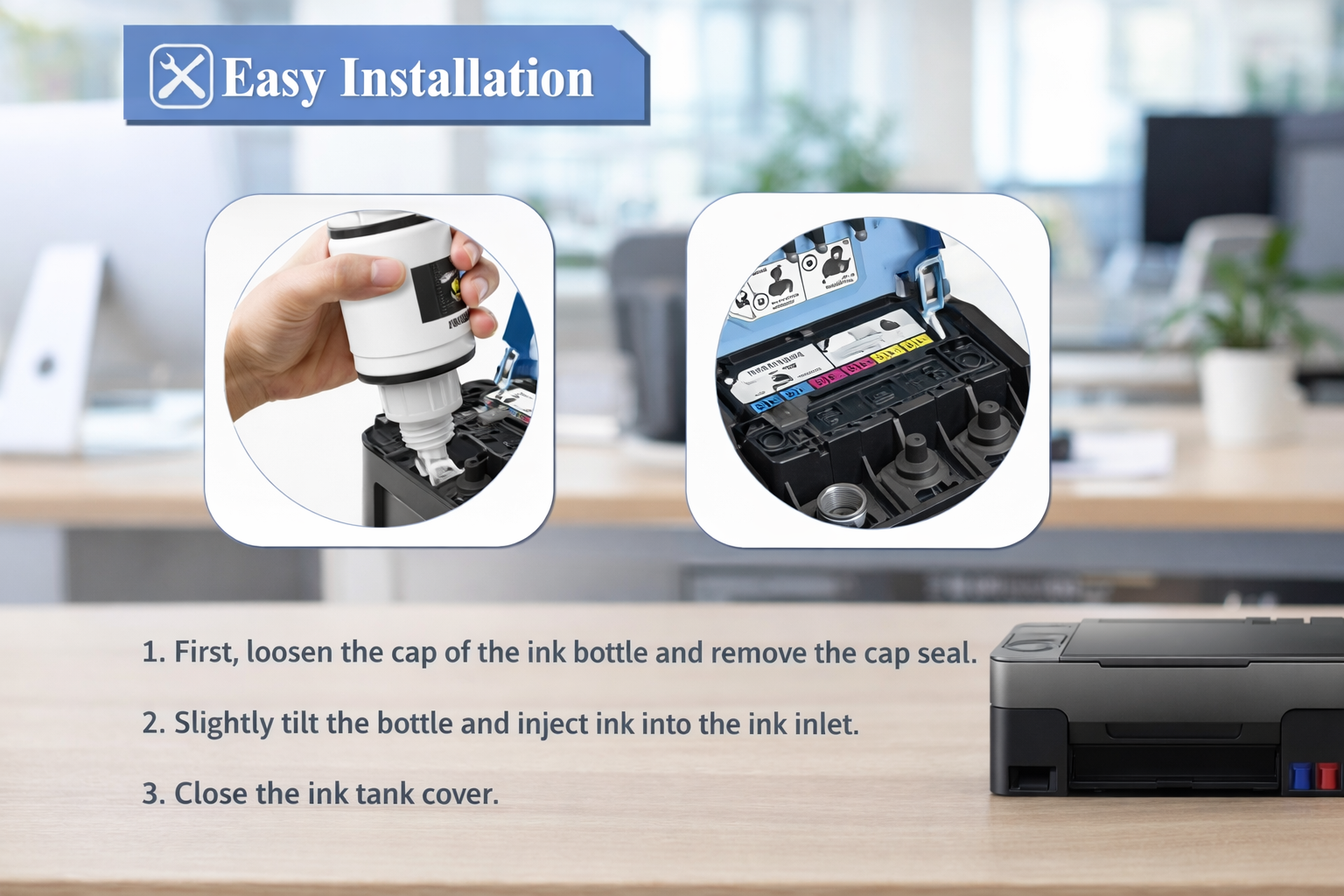 OG 790 Ink Bottle Compatible for Canon Ink (Bk/C/Y/M)(Set of 4) Neo online store